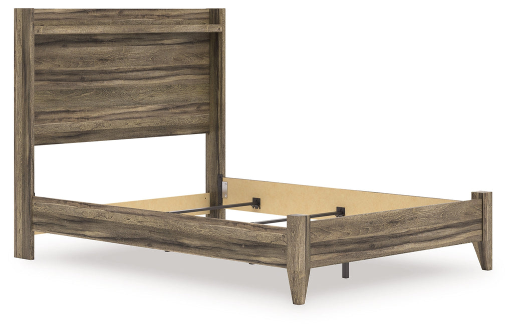Elbrim Brown Full Panel Bed