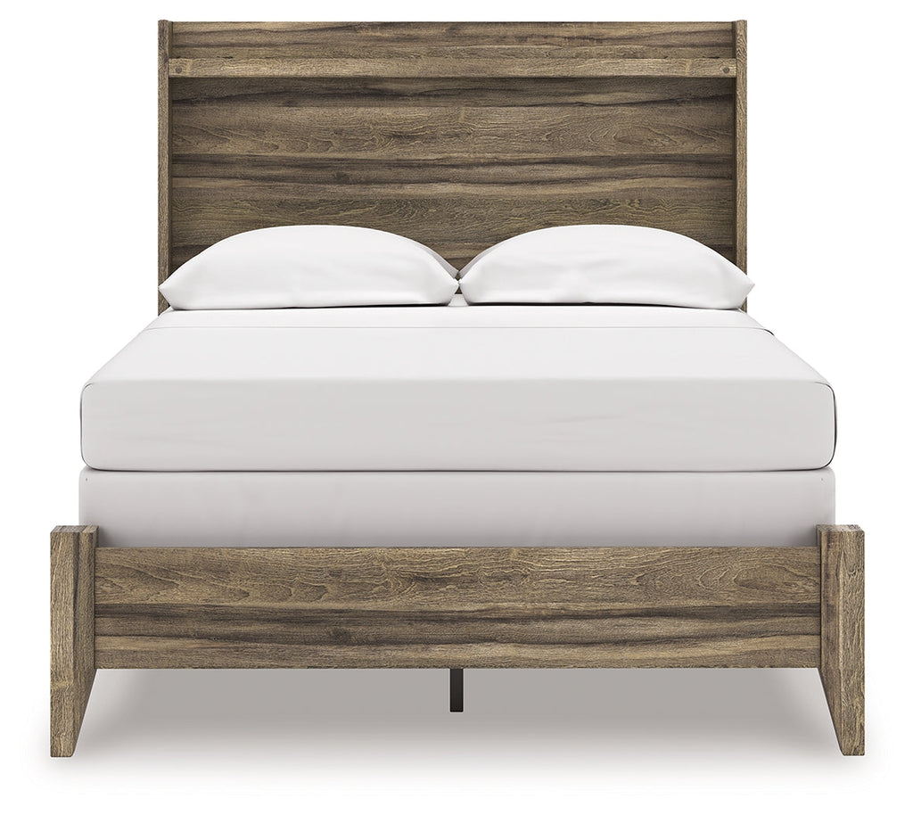 Elbrim Brown Full Panel Bed