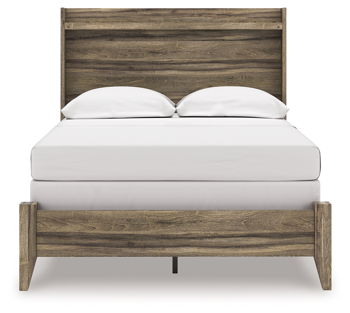 Elbrim Brown Full Panel Bed