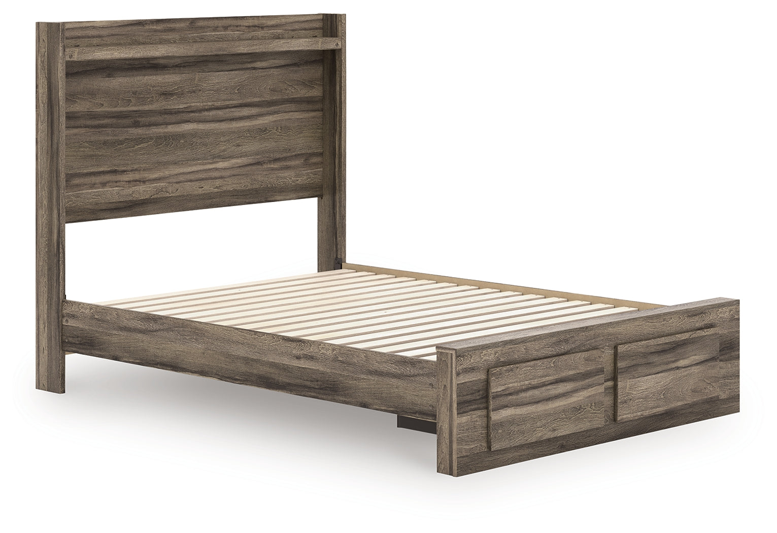Elbrim Brown Full Panel Storage Bed, Dresser and Mirror