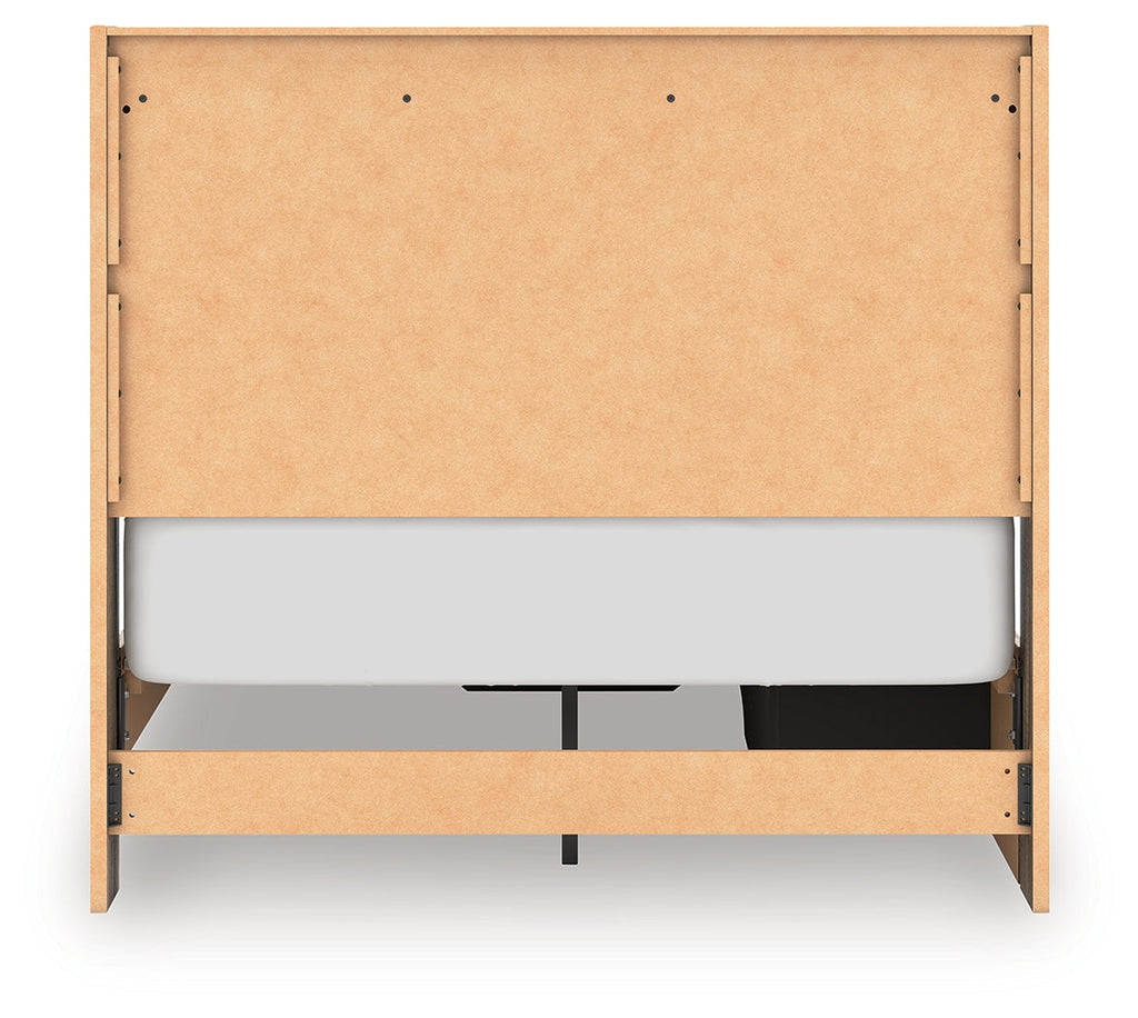 Elbrim Brown Full Panel Storage Bed, Dresser and Mirror