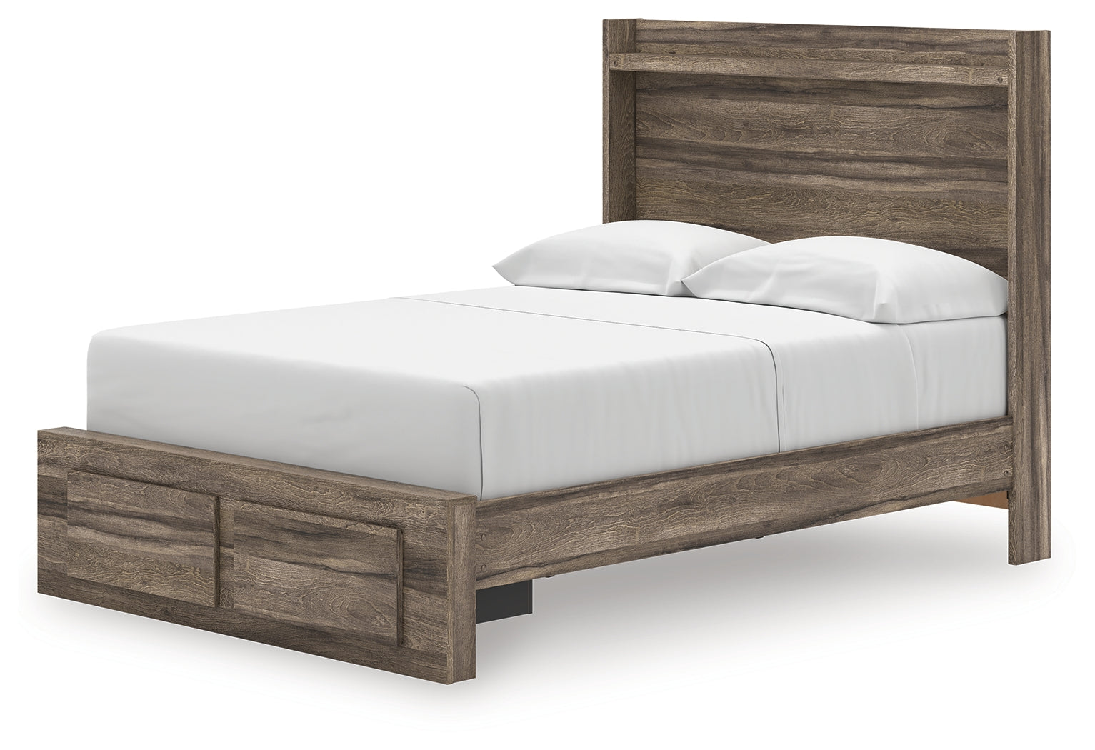 Elbrim Brown Full Panel Storage Bed, Dresser and Mirror