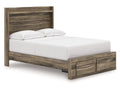 Elbrim Brown Full Panel Storage Bed