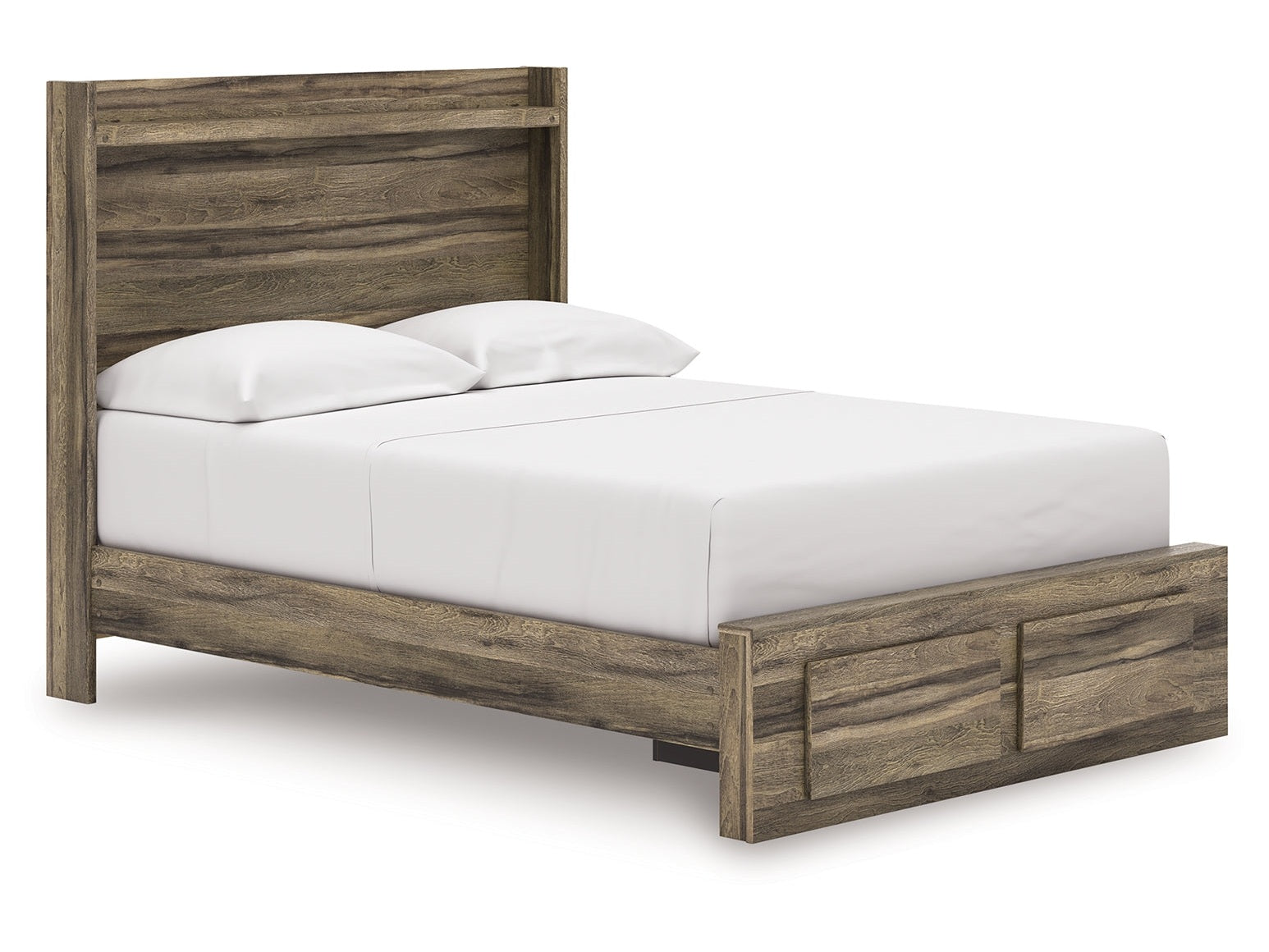 Elbrim Brown Full Panel Storage Bed