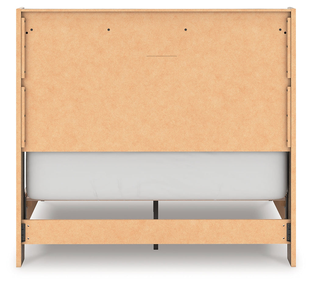 Elbrim Brown Full Panel Storage Bed