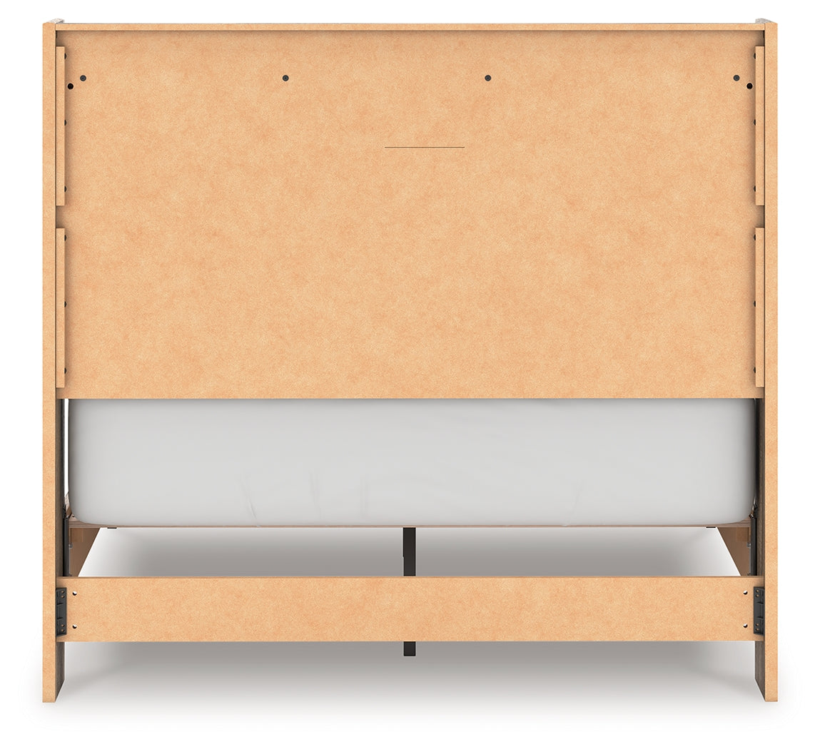 Elbrim Brown Full Panel Storage Bed