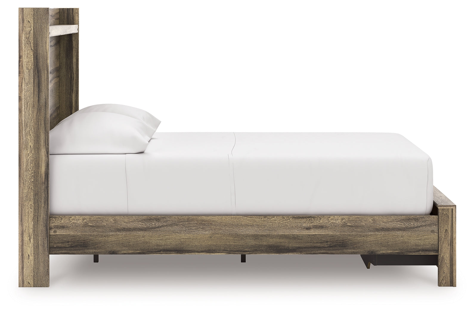 Elbrim Brown Full Panel Storage Bed