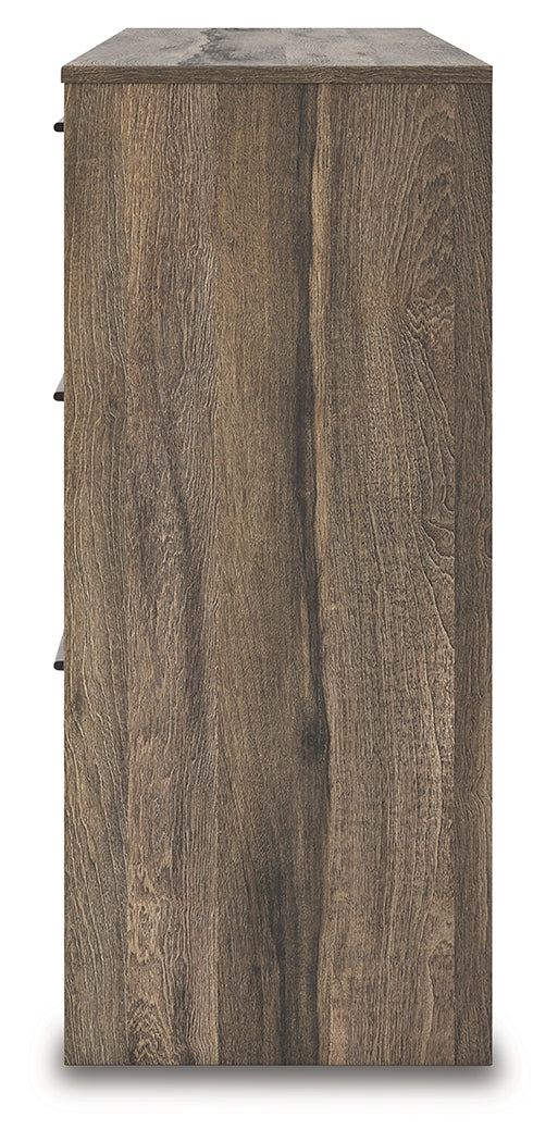 Elbrim Brown Full Storage Bed, Dresser and Nightstand