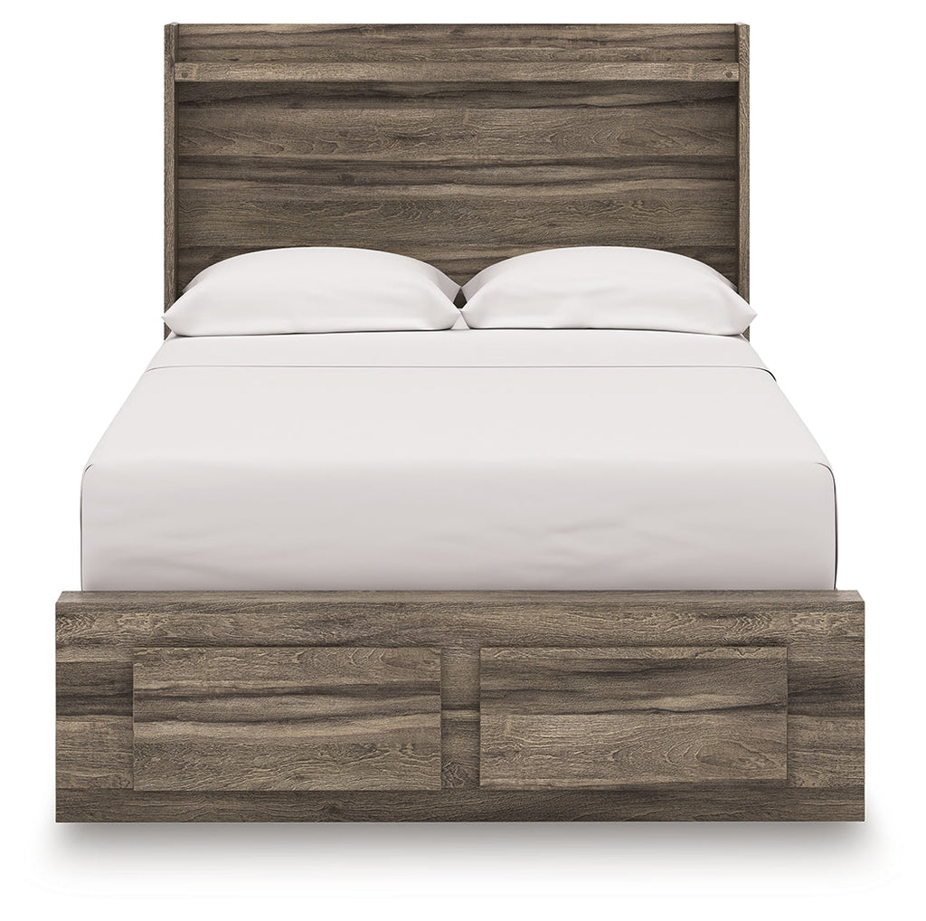 Elbrim Brown Full Storage Bed, Dresser and Nightstand