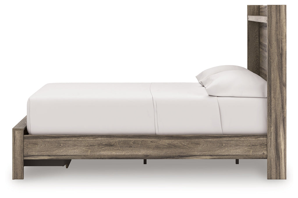 Elbrim Brown Full Storage Bed, Dresser and Nightstand