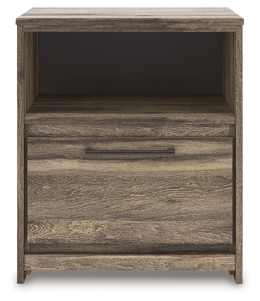 Elbrim Brown Full Storage Bed, Dresser and Nightstand