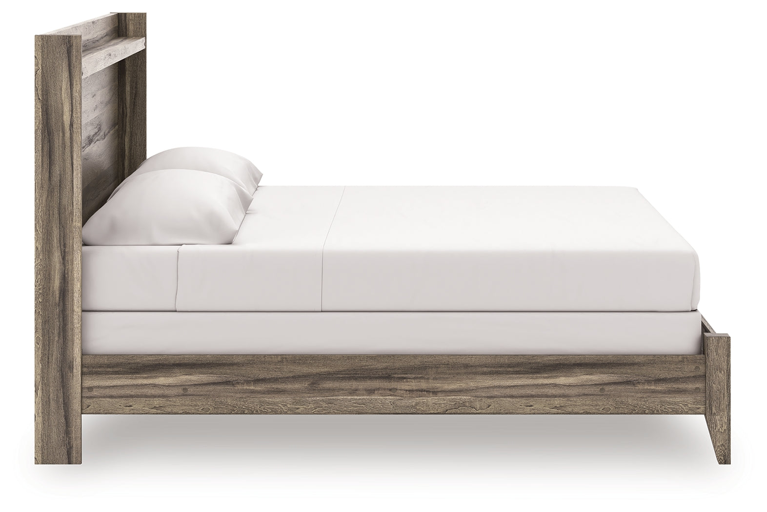 Elbrim King Panel Bed, Dresser, Mirror and 2 Nightstands, Brown