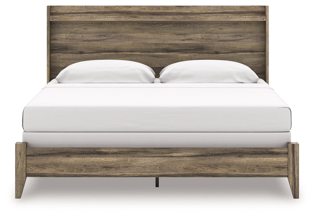 Elbrim Brown King Panel Bed