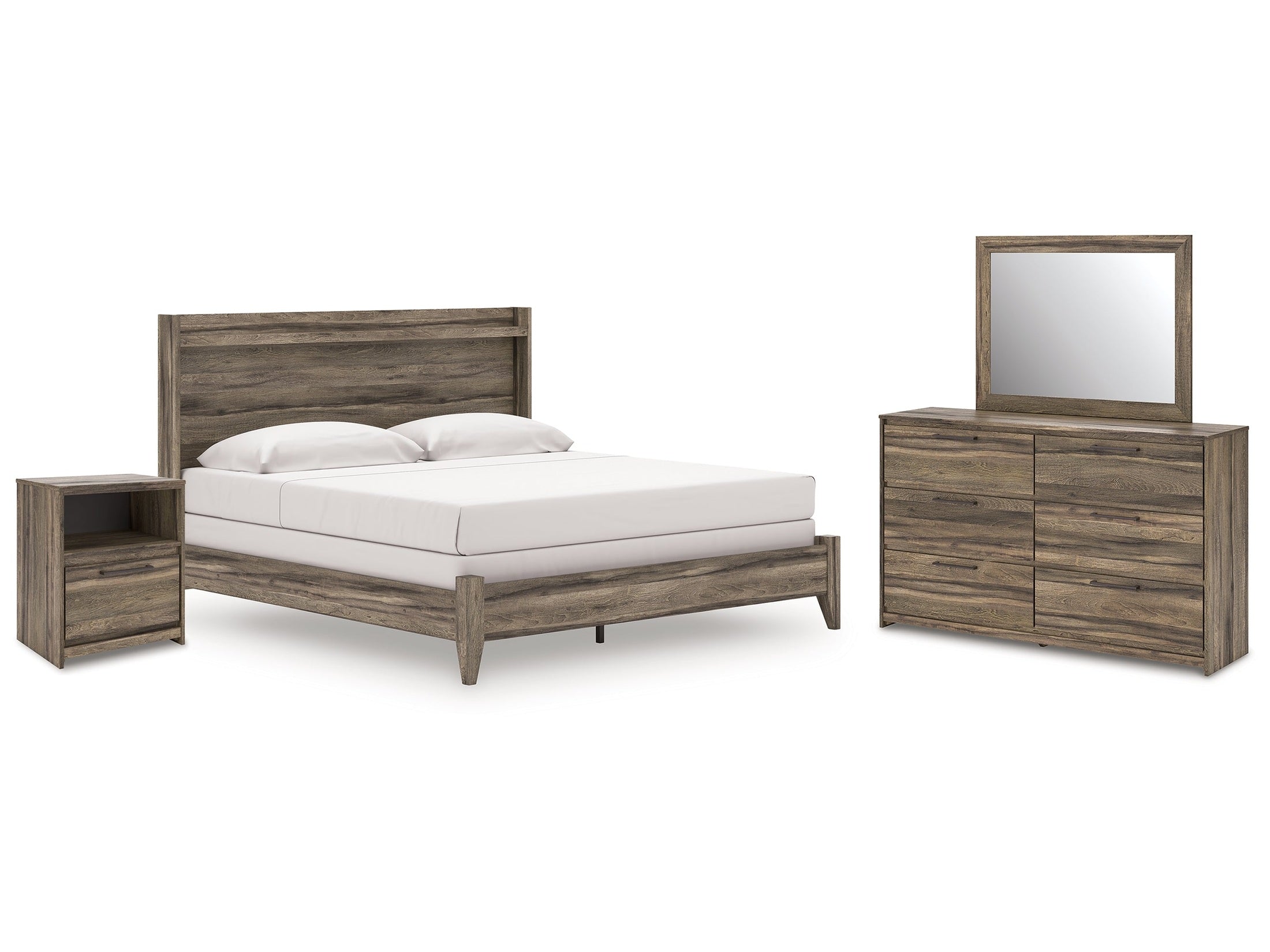 Elbrim King Panel Bedroom Set, Brown