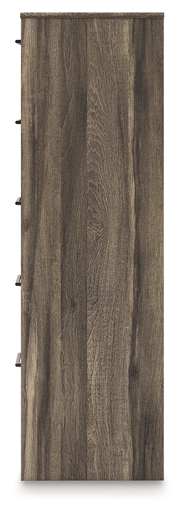 Elbrim Brown King Panel Storage Bed, Chest and Nightstand