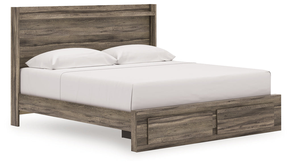 Elbrim King Panel Storage Bedroom Set, Brown