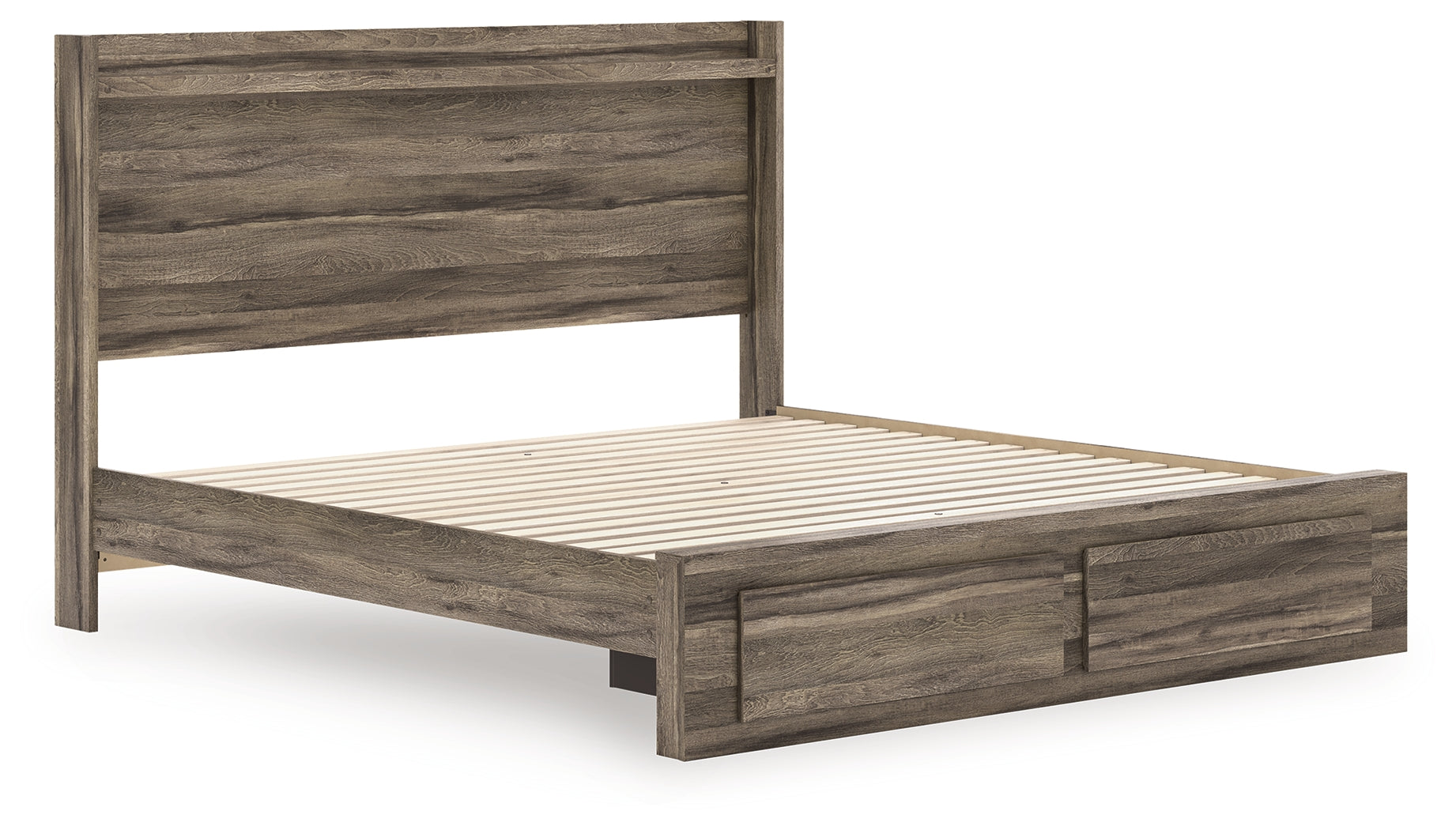 Elbrim King Panel Storage Bedroom Set, Brown