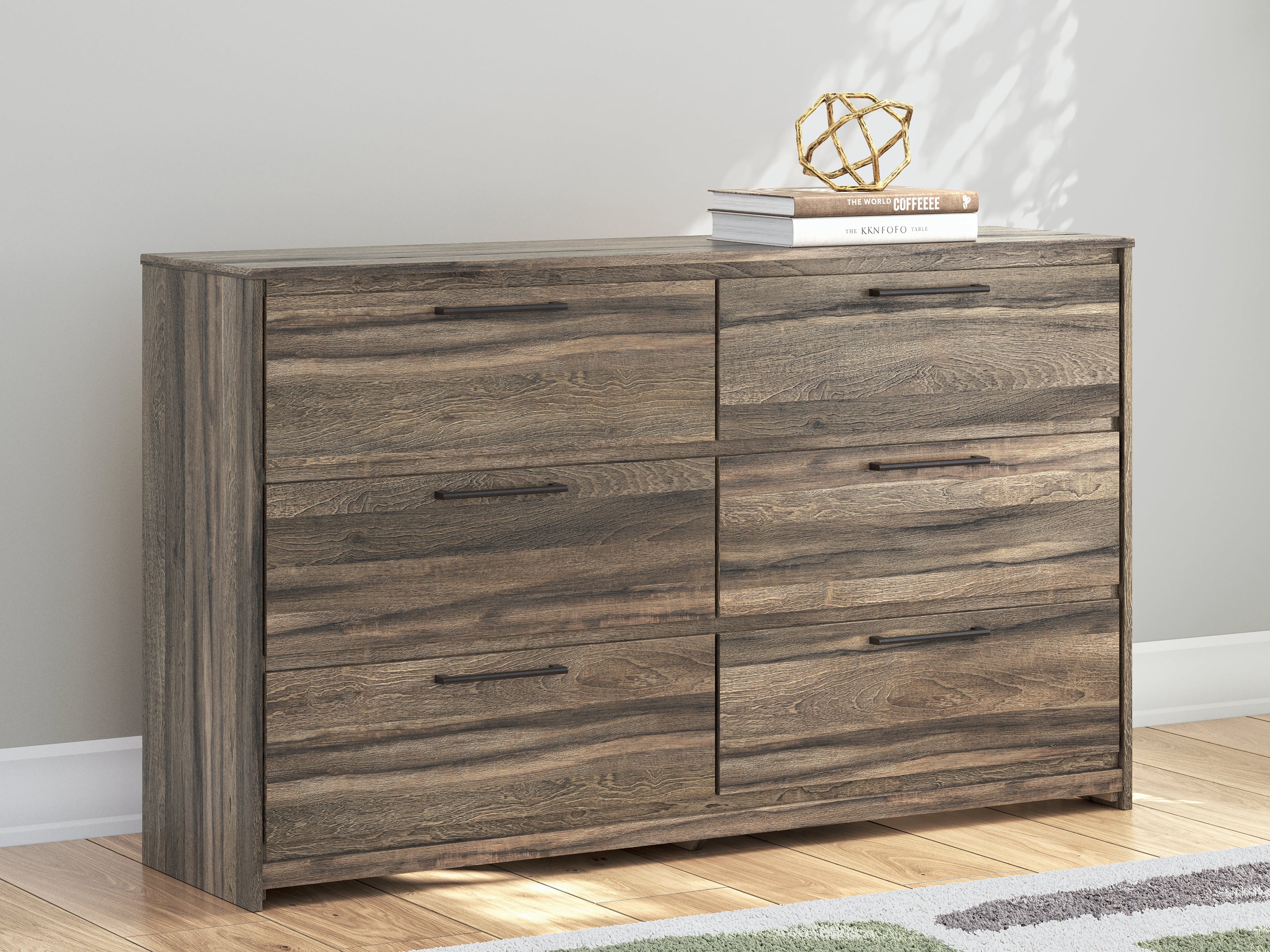 Elbrim King Panel Storage Bedroom Set, Brown