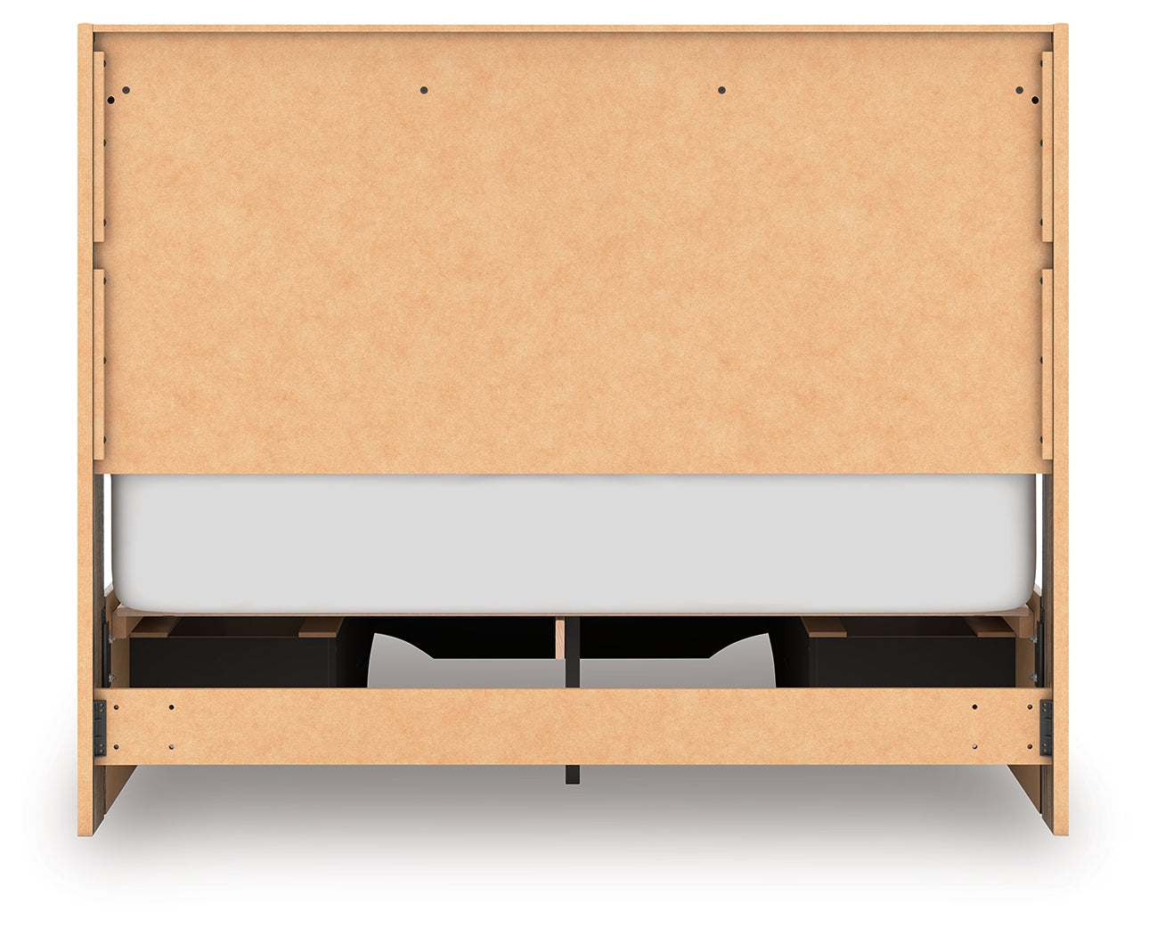 Elbrim Brown Queen Panel 6 Storage Bed, Dresser and Mirror