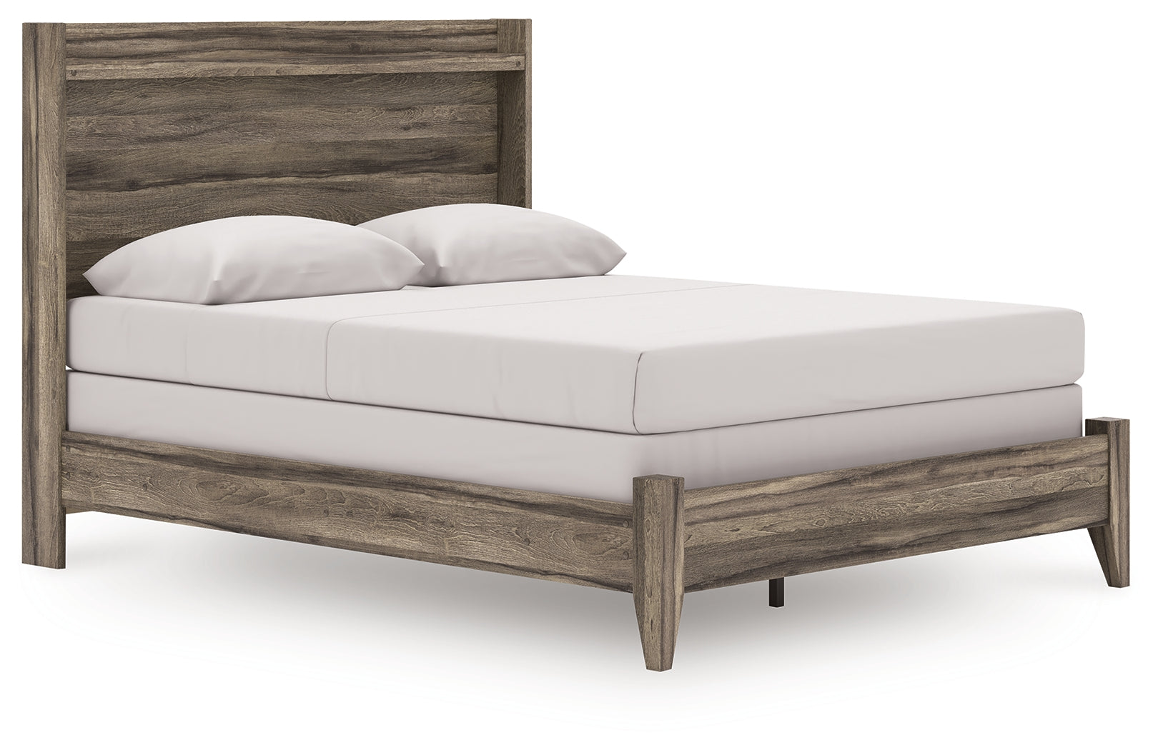 Elbrim Brown Queen Panel Bed, Dresser and Mirror