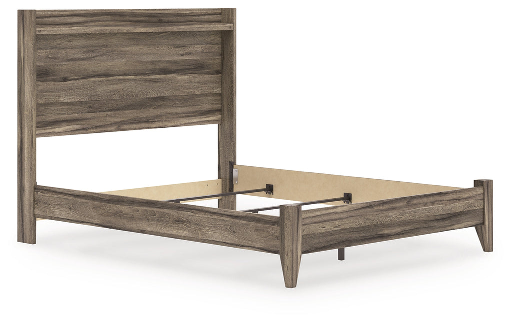 Elbrim Brown Queen Panel Bed, Dresser and Mirror
