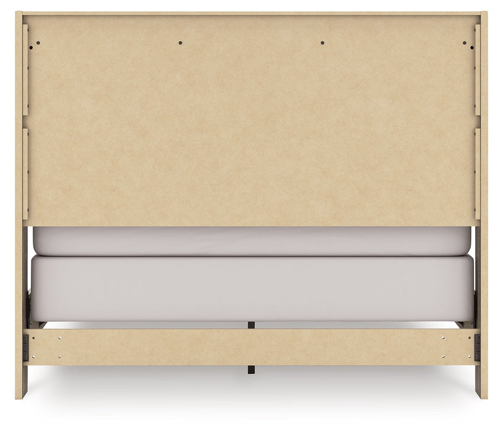 Elbrim Brown Queen Panel Bed, Dresser and Mirror