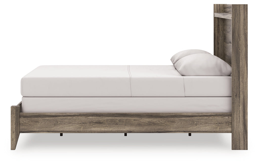 Elbrim Brown Queen Panel Bed, Dresser and Mirror