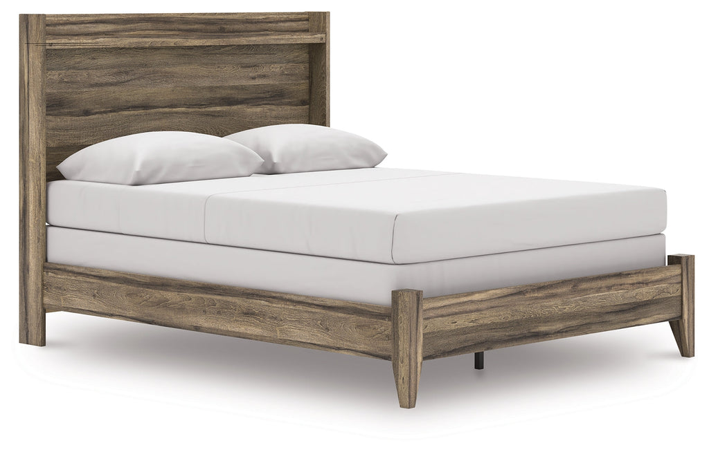 Elbrim Brown Queen Panel Bed