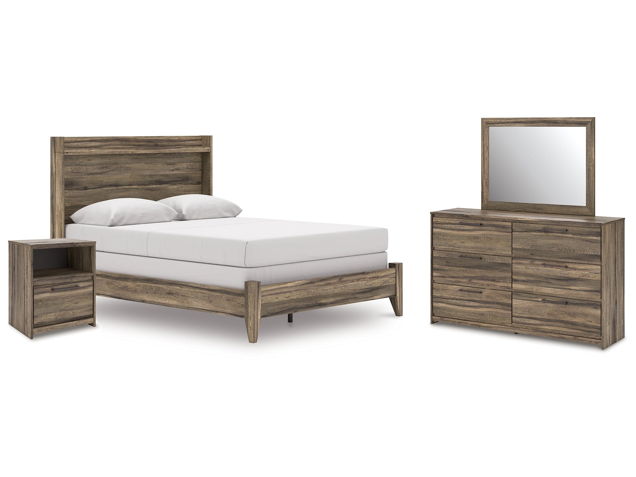 Elbrim Queen Panel Bedroom Set, Brown