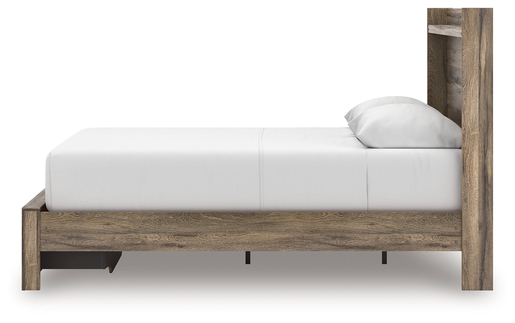 Elbrim Brown Queen Panel Storage Bed, Dresser and Mirror