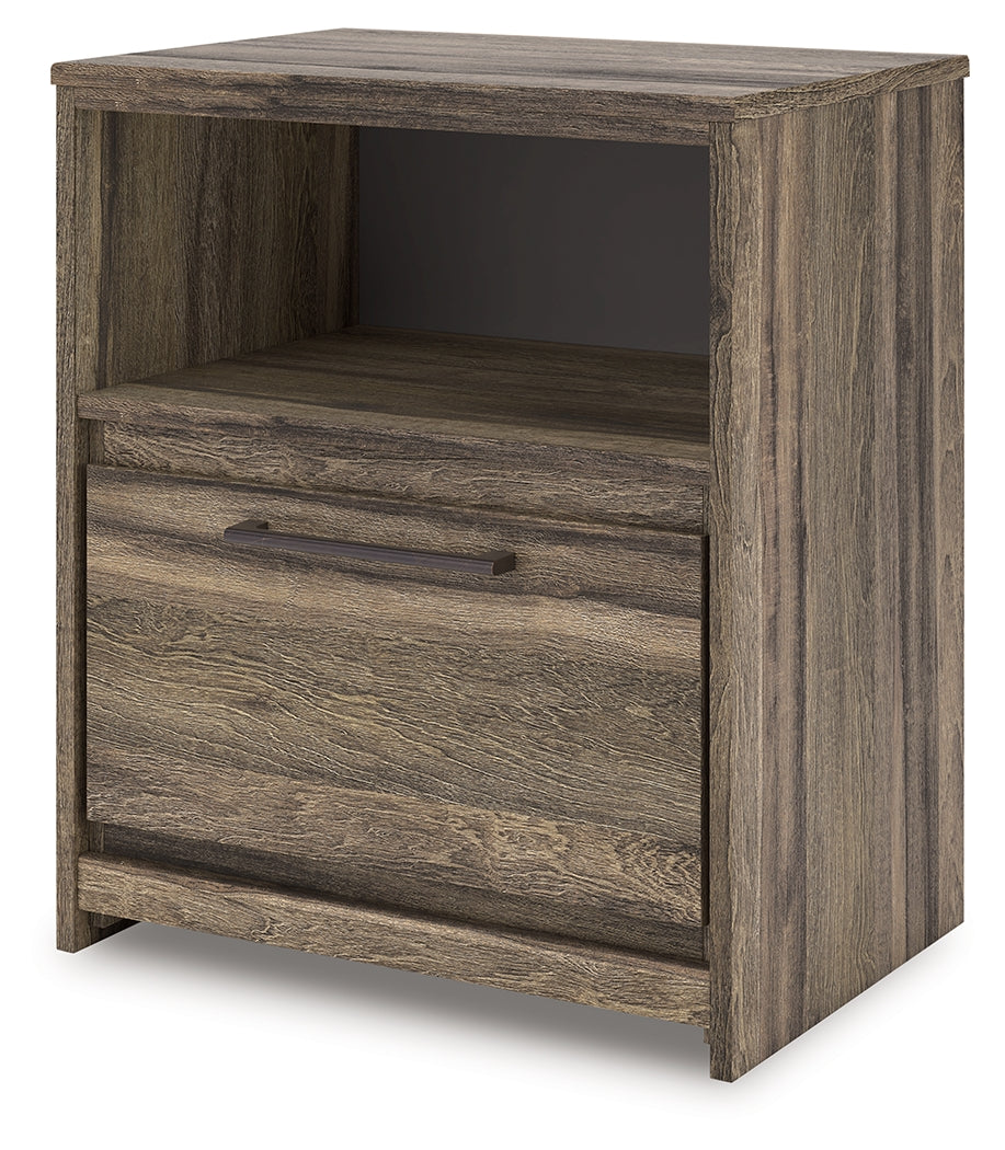 Elbrim Queen Panel Storage Bedroom Set, Brown