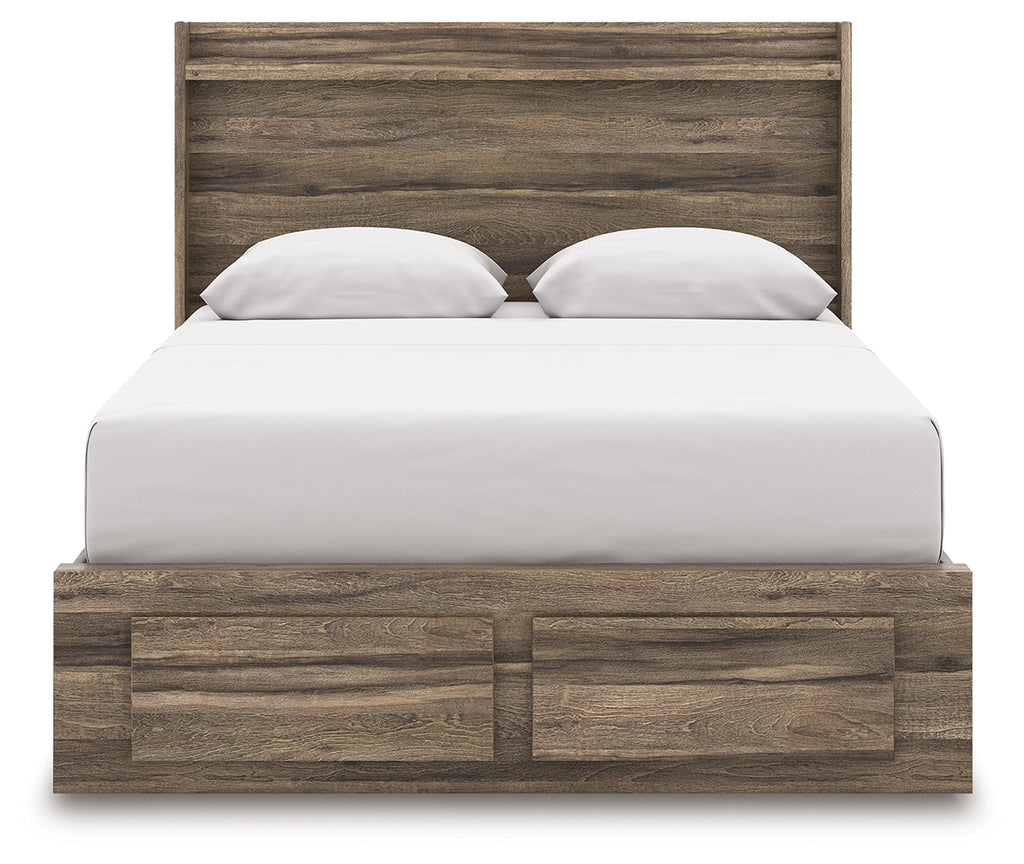 Elbrim Queen Panel Storage Bedroom Set, Brown