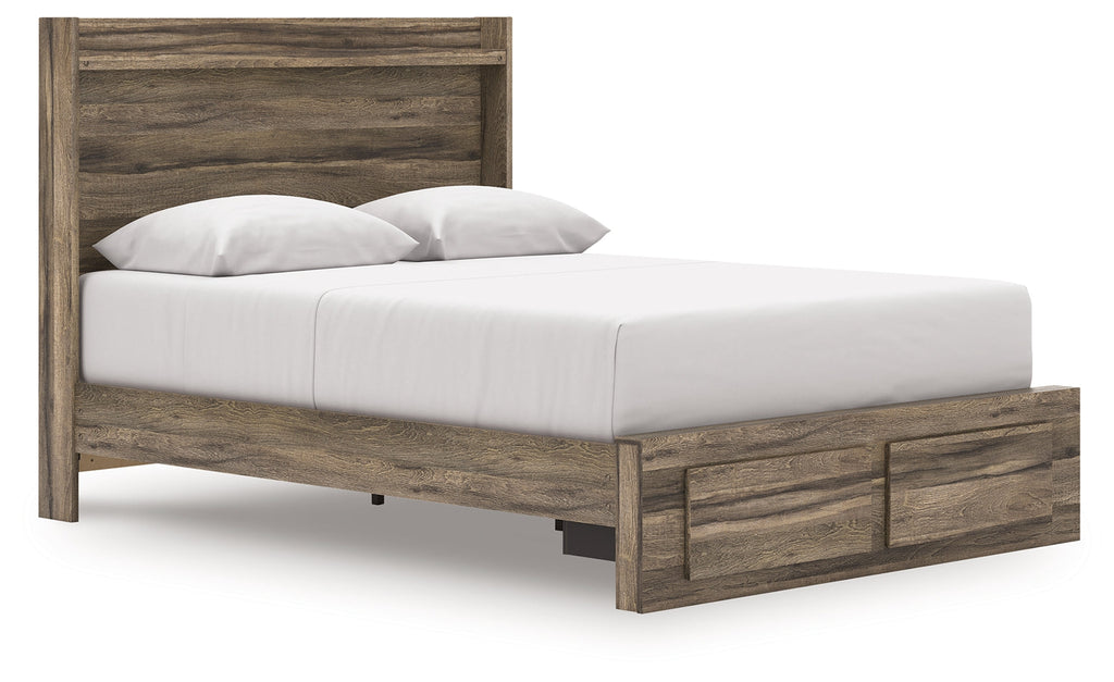 Elbrim Queen Panel Storage Bedroom Set, Brown