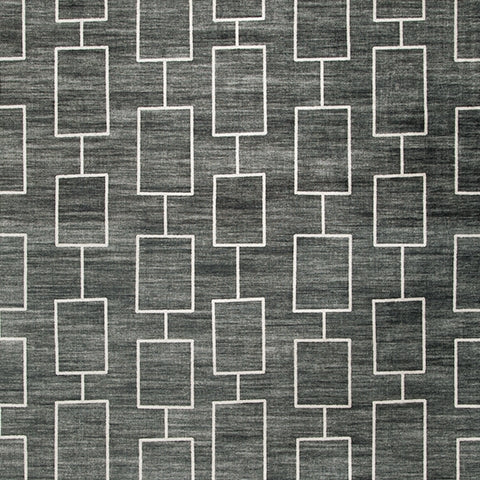 Elderland Black/Gray Washable Large Rug