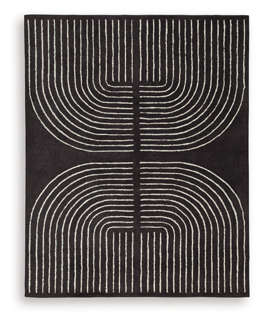 Eldonmore Black/Ivory Large Rug
