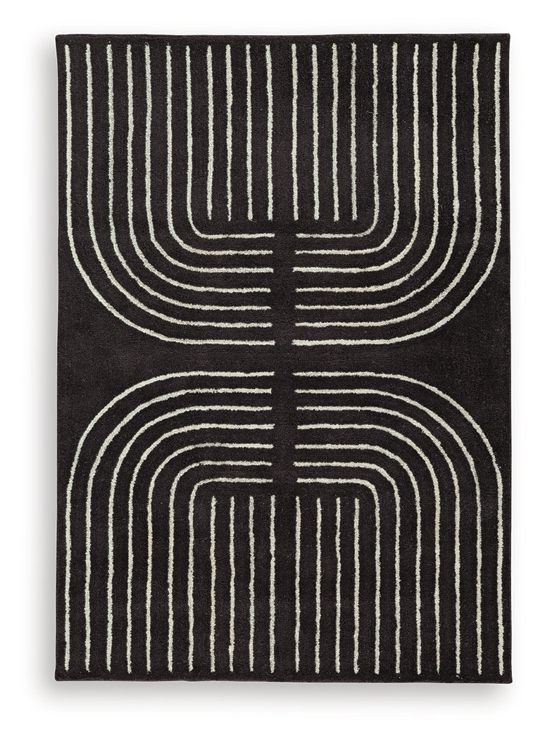 Eldonmore Black/Ivory Medium Rug