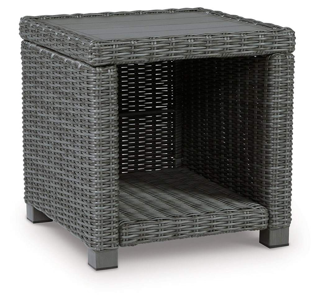 Elite Park Gray Outdoor End Table