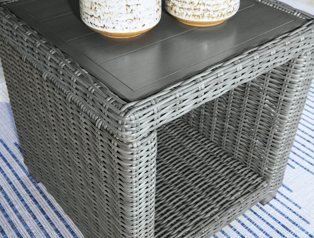 Elite Park Gray Outdoor End Table