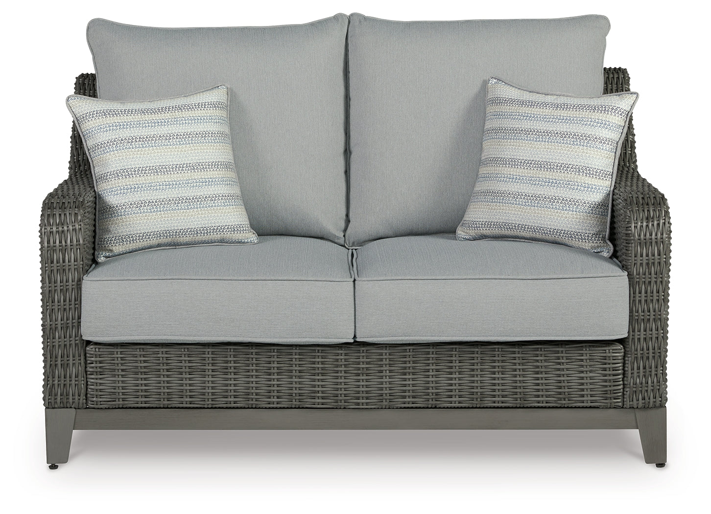 Elite Park Gray Outdoor Loveseat w/ Cushion