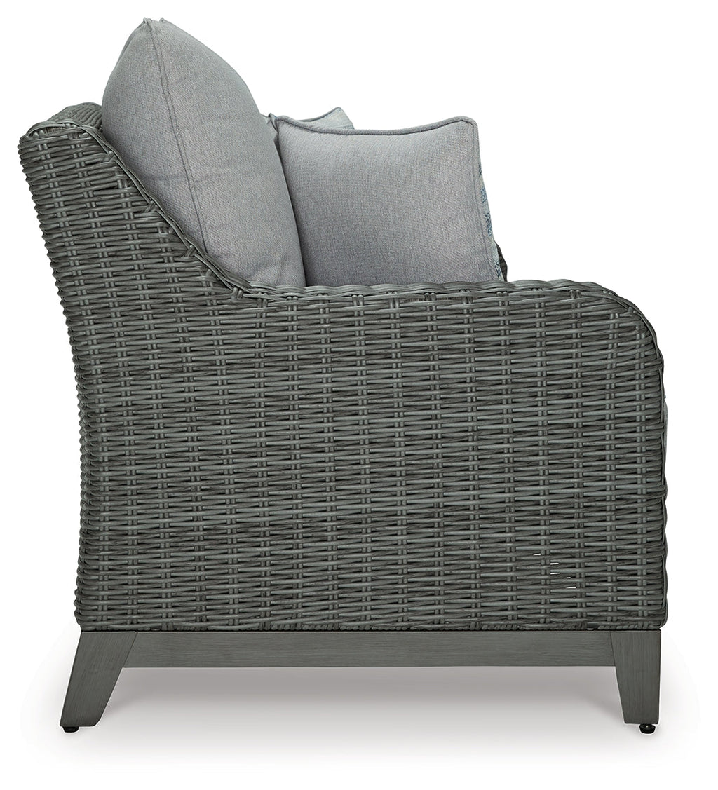 Elite Park Gray Outdoor Loveseat w/ Cushion