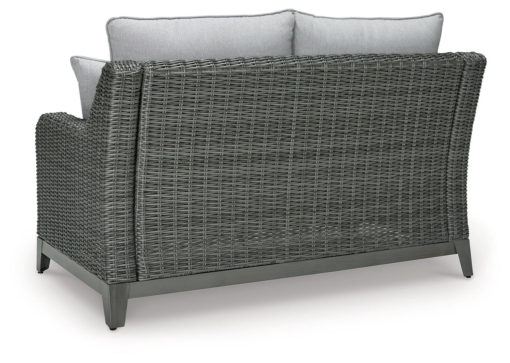 Elite Park Gray Outdoor Loveseat w/ Cushion