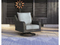 Elite Park Gray Outdoor Swivel Lounge w/ Cushion