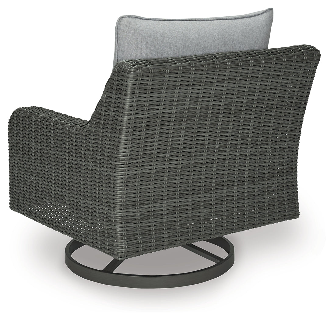 Elite Park Gray Outdoor Swivel Lounge w/ Cushion