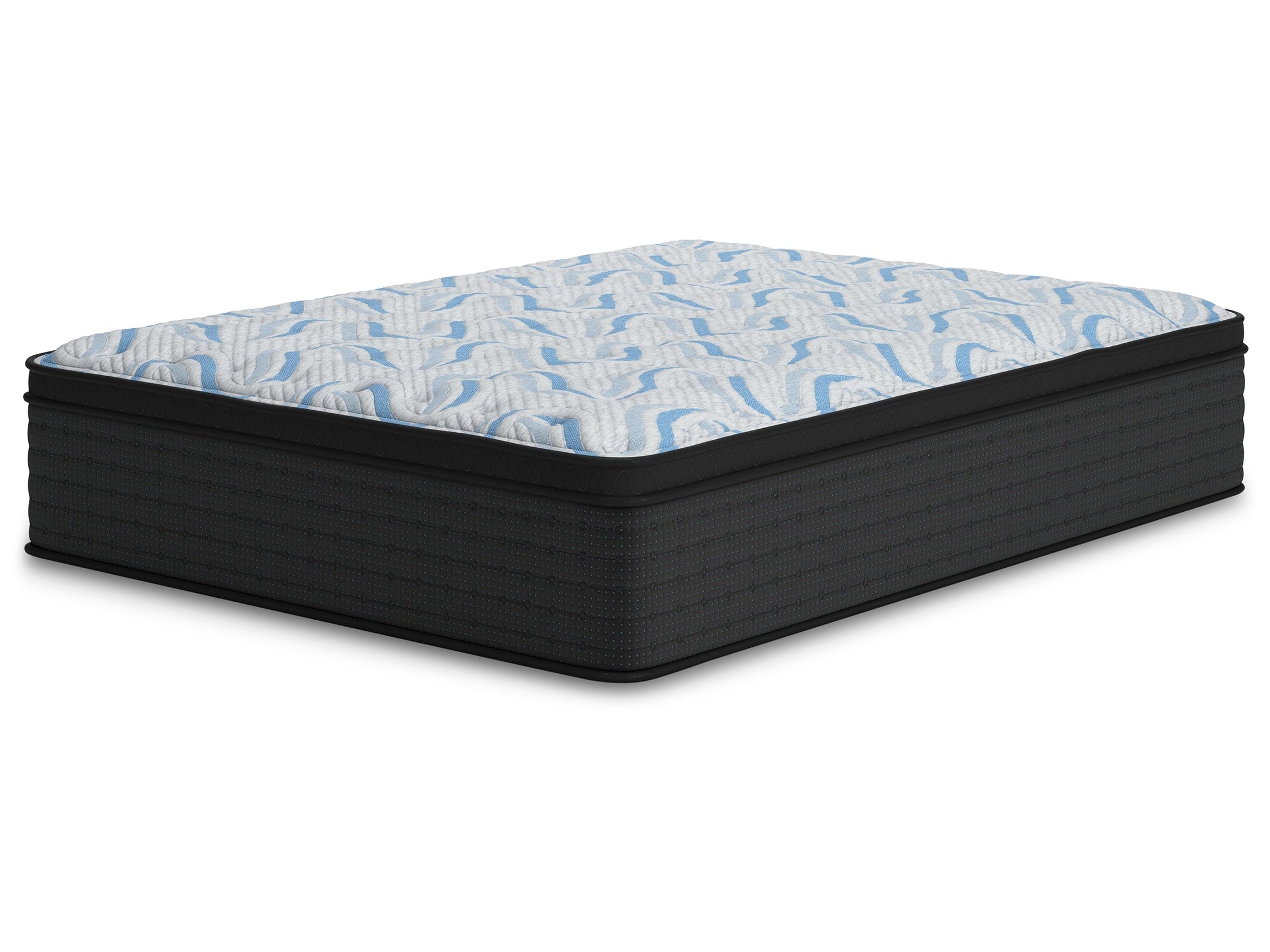 Elite Springs Plush Gray/Blue Full Mattress