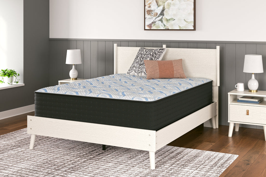 Elite Springs Plush Gray/Blue Queen Mattress