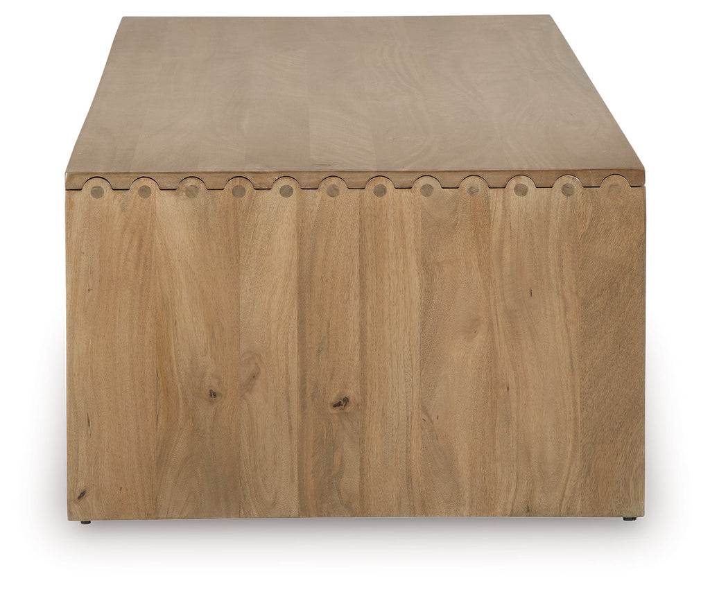 Ella Grove Rich Brown Coffee Table