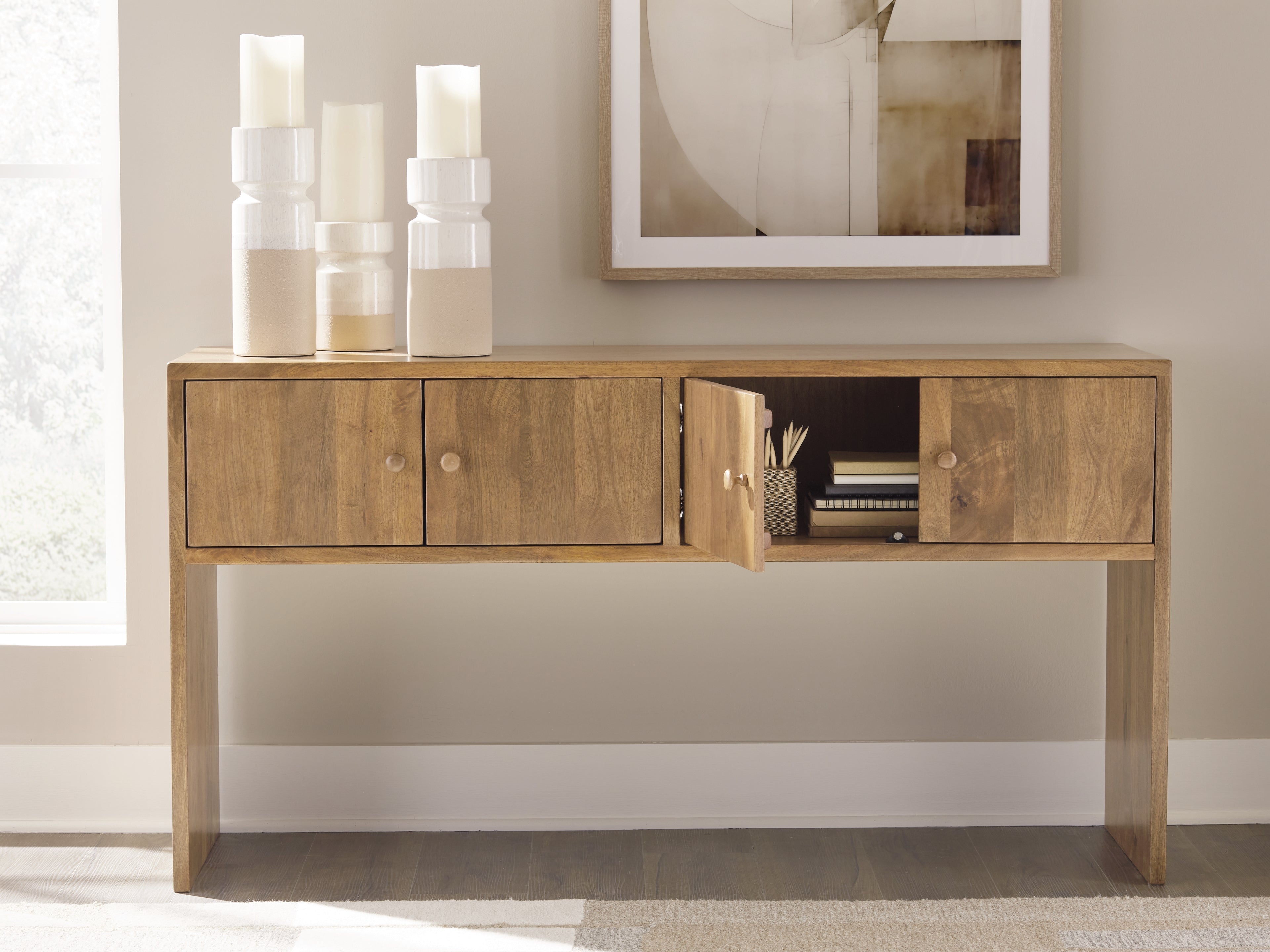 Ella Grove Rich Brown Console