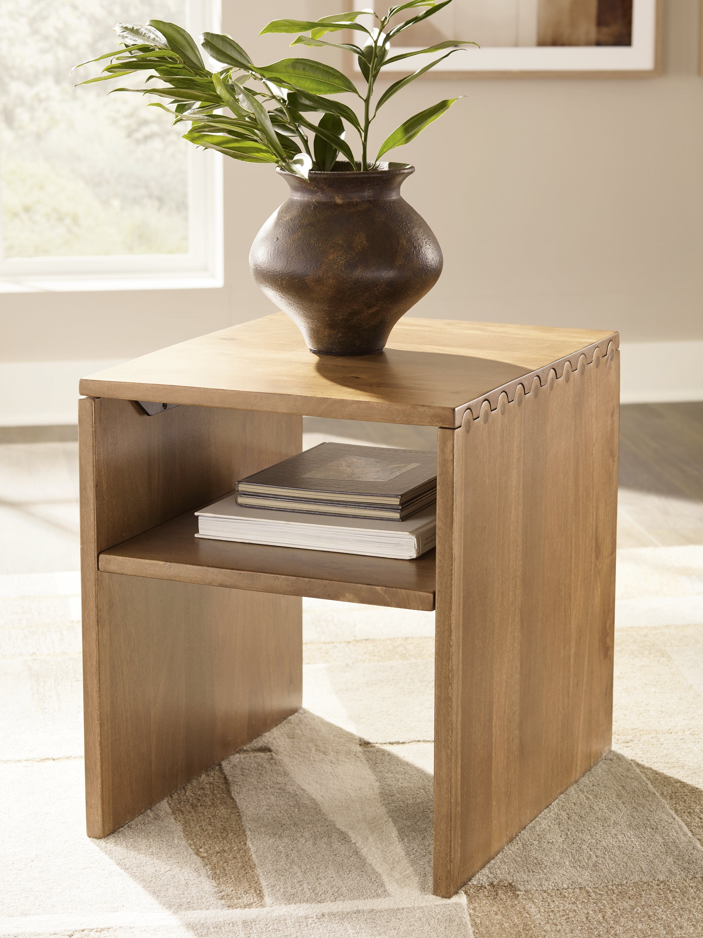 Ella Grove Rich Brown End Table