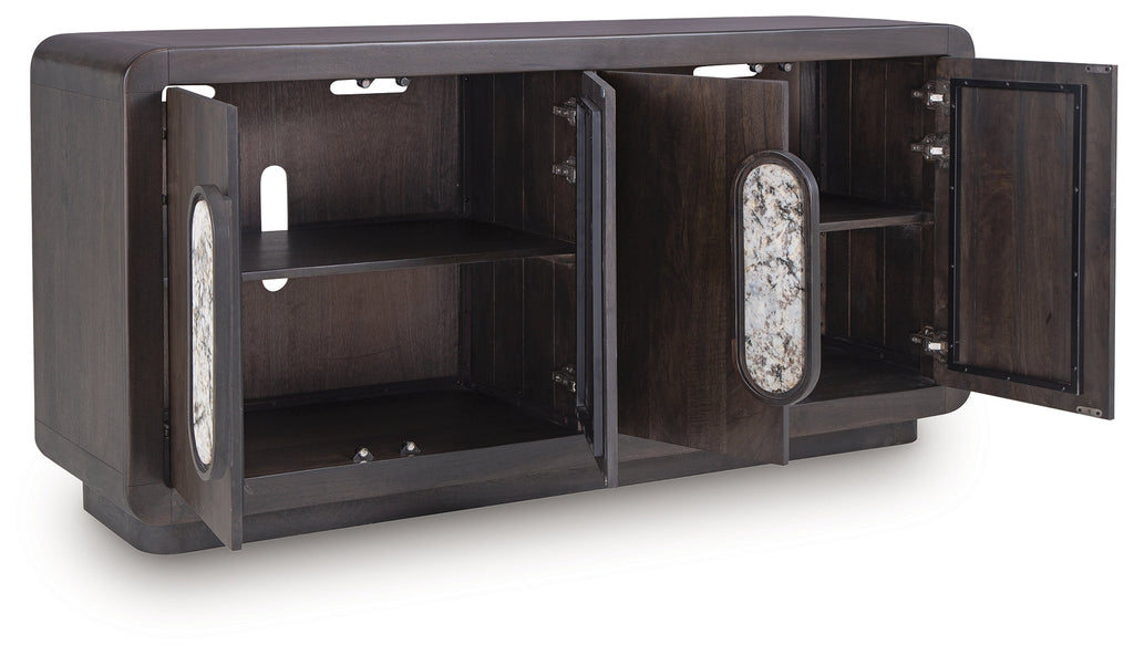 Elliston Espresso Brown Accent Cabinet