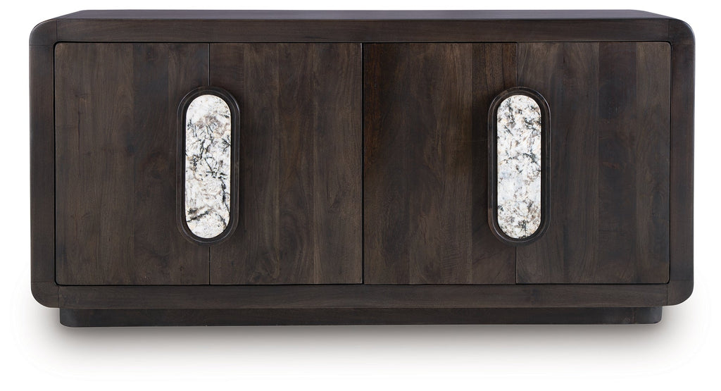 Elliston Espresso Brown Accent Cabinet